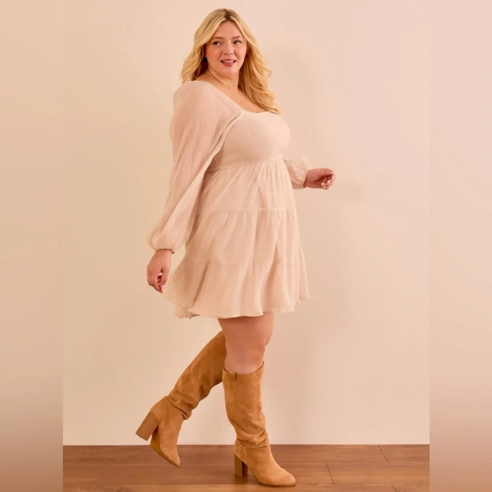 New Arula Logan Tiered Mini Dress